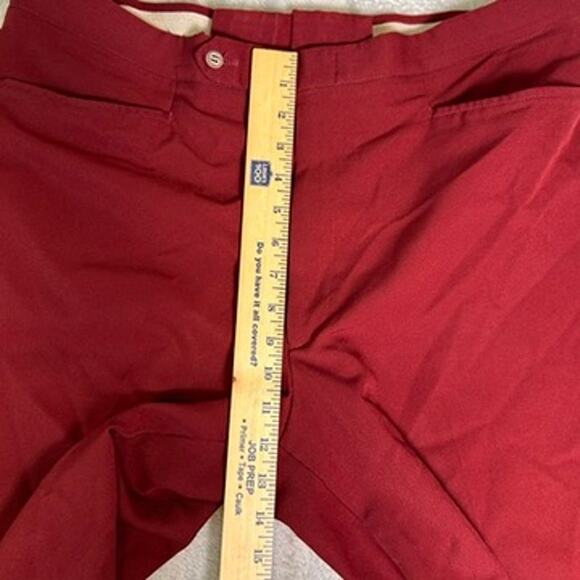 Sansabelt by Jaymar Dress Pants Mens 36 Mark Scot Collection Burgundy Tailored - Picture 6 of 8
